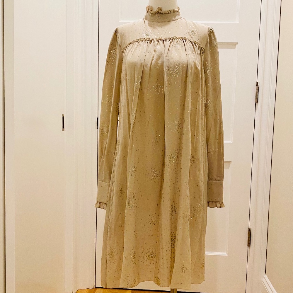 Tomas Maier Silk Heart Burst Dress